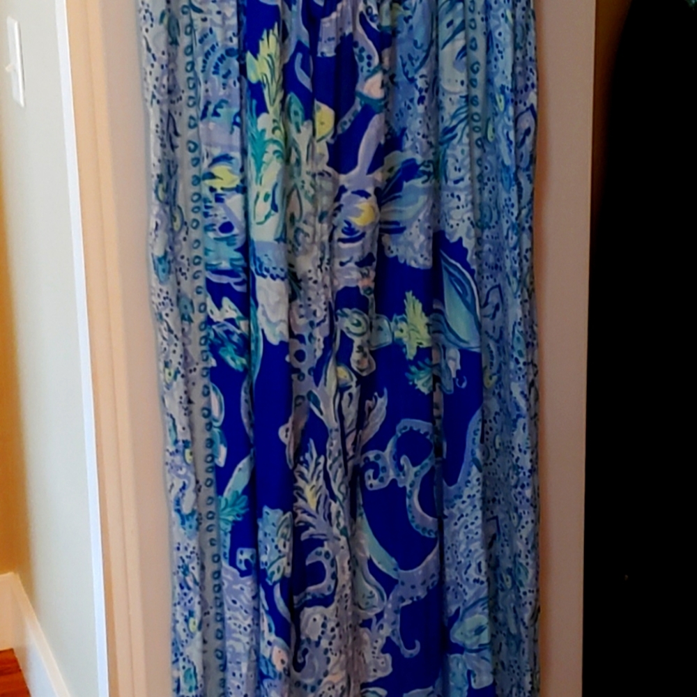 Lilly pulitzer strapless romper size L
